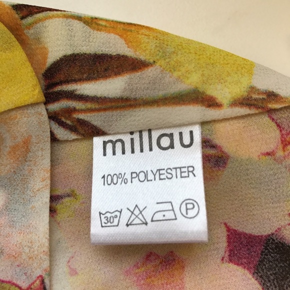 FLORAL YELLOW/ORANGE HUES RACERBACK TANK - Picture 5 of 5